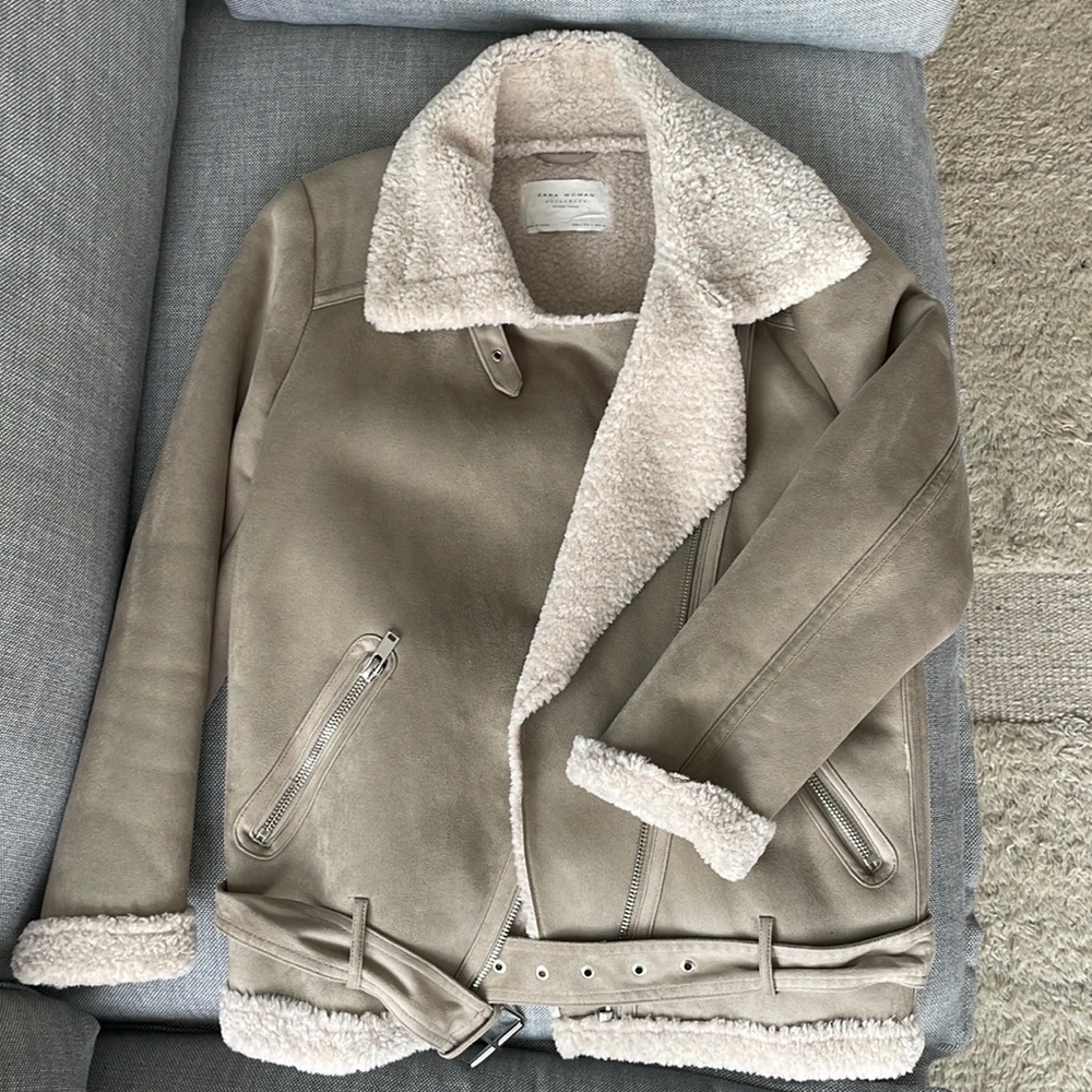 Zara moto jacket size S